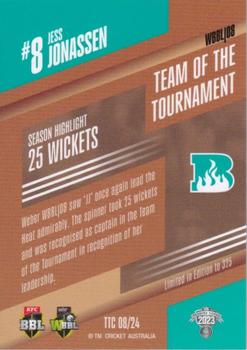 2023-24 TLA Traders Cricket Australia Luxe - Team Of The Tournament Copper #TTC 08 Jess Jonassen Back