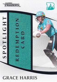 2023-24 TLA Traders Cricket Australia Luxe - Spotlight Match-Worn Jersey Patch Redemptions #S 03 Grace Harris Front