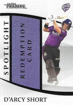 2023-24 TLA Traders Cricket Australia Luxe - Spotlight Match-Worn Jersey Patch Redemptions #S 06 D'Arcy Short Front