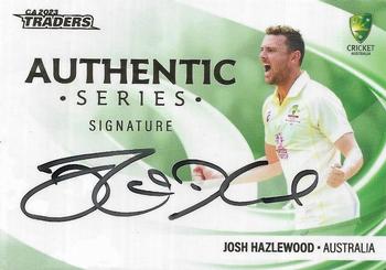 2023-24 TLA Traders Cricket Australia Luxe - Authentic Signature Team #AST1 Josh Hazlewood Front