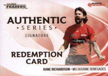 2023-24 TLA Traders Cricket Australia Luxe - Authentic Signature Team Redemption #AST 06 Kane Richardson Front
