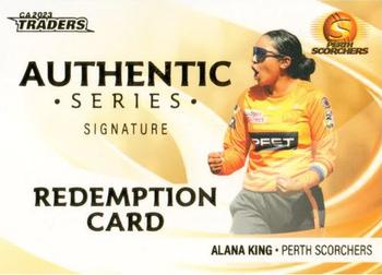 2023-24 TLA Traders Cricket Australia Luxe - Authentic Signature Team Redemption #AST 08 Alana King Front