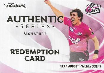 2023-24 TLA Traders Cricket Australia Luxe - Authentic Signature Team Redemption #AST 09 Sean Abbott Front