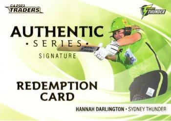 2023-24 TLA Traders Cricket Australia Luxe - Authentic Signature Team Redemption #AST 10 Hannah Darlington Front