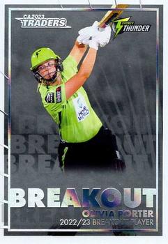 2023-24 TLA Traders Cricket Australia Luxe - Breakout Priority #BO18 Olivia Porter Front