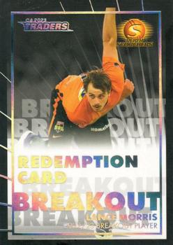 2023-24 TLA Traders Cricket Australia Luxe - Breakout Black Signature Redemption #BOS 08 Lance Morris Front