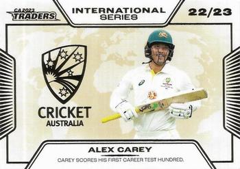 2023-24 TLA Traders Cricket Australia Luxe - International Series Album Card #ISA9 Alex Carey Front
