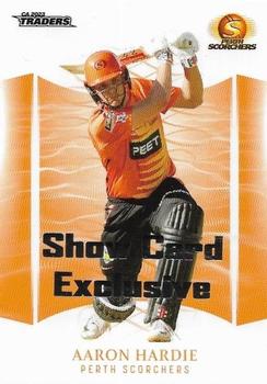 2023-24 TLA Traders Cricket Australia Luxe - Show Card Exclusive #117 Aaron Hardie Front