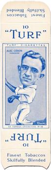 1950 Carreras Cigarettes 50 Famous Cricketers - Uncut Singles #16 Alec Coxon Front
