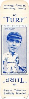 1950 Carreras Cigarettes 50 Famous Cricketers - Uncut Singles #29 Jack Crapp Front