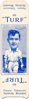 1950 Carreras Cigarettes 50 Famous Cricketers - Uncut Singles #41 Eric Bedser Front