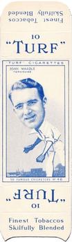 1950 Carreras Cigarettes 50 Famous Cricketers - Uncut Singles #46 John Wardle Front