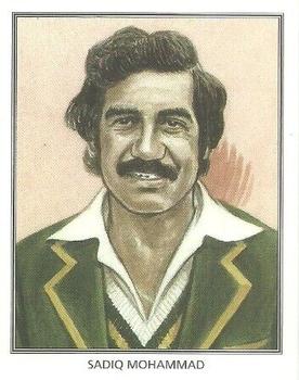 1994 County Print Services Gloucestershire Test Cricketers #20 Sadiq Mohammad Front