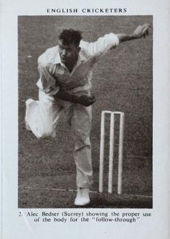 1949 Book Tally English Cricketers #AK2 Alec Bedser Front