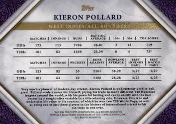 2024 Topps Cricket Legends Of the Game - Purple #NNO Kieron Pollard Back