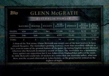 2024 Topps Cricket Legends Of the Game - Green #NNO Glenn McGrath Back