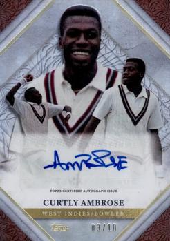 2024 Topps Cricket Legends Of the Game - Autographs Red #NNO Curtly Ambrose Front