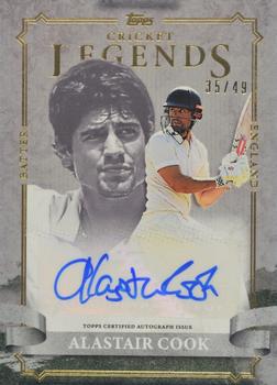 2024 Topps Cricket Legends Of the Game - Autographs Green #NNO Alastair Cook Front