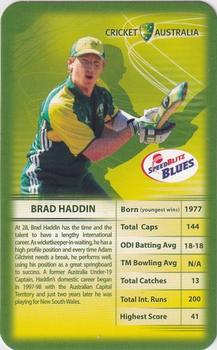 2006 Top Trumps Cricket Australia #NNO Brad Haddin Front