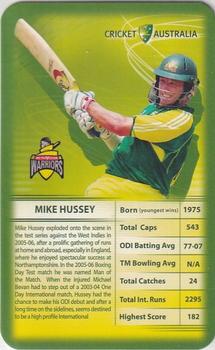 2006 Top Trumps Cricket Australia #NNO Mike Hussey Front