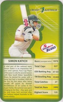2006 Top Trumps Cricket Australia #NNO Simon Katich Front