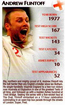 2005 Top Trumps Limited Editions The Ashes #6 Andrew Flintoff Front