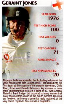 2005 Top Trumps Limited Editions The Ashes #7 Geraint Jones Front