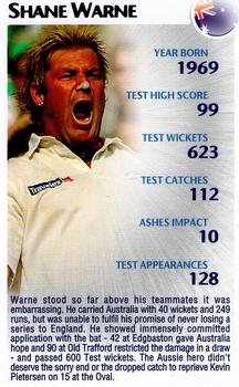 2005 Top Trumps Limited Editions The Ashes #24 Shane Warne Front