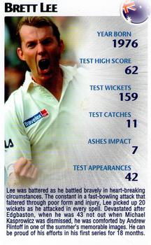 2005 Top Trumps Limited Editions The Ashes #26 Brett Lee Front
