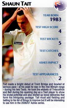 2005 Top Trumps Limited Editions The Ashes #29 Shaun Tait Front