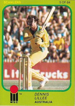 1981 Scanlens Cricket #5 Dennis Lillee Front
