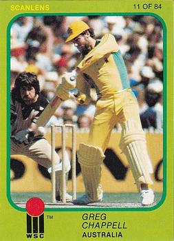 1981 Scanlens Cricket #11 Greg Chappell Front