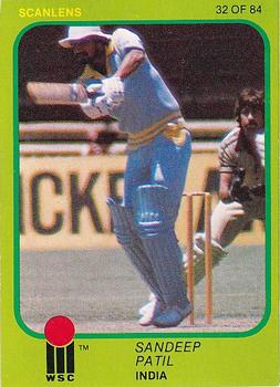 1981 Scanlens Cricket #32 Sandeep Patil Front