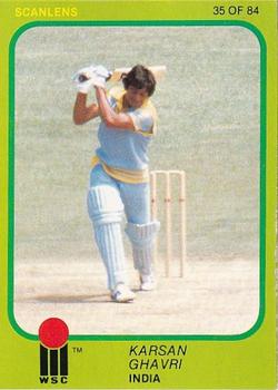 1981 Scanlens Cricket #35 Karsan Ghavri Front