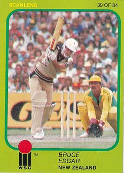 1981 Scanlens Cricket #39 Bruce Edgar Front