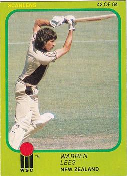 1981 Scanlens Cricket #42 Warren Lees Front