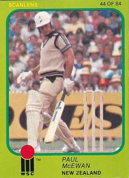 1981 Scanlens Cricket #44 Paul McEwan Front
