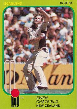 1981 Scanlens Cricket #46 Ewen Chatfield Front