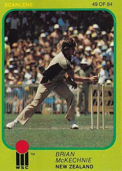 1981 Scanlens Cricket #49 Brian McKechnie Front