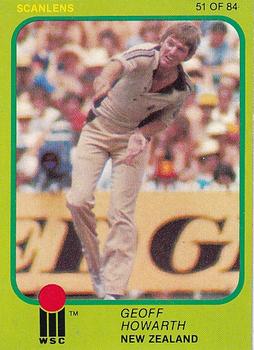 1981 Scanlens Cricket #51 Geoff Howarth Front