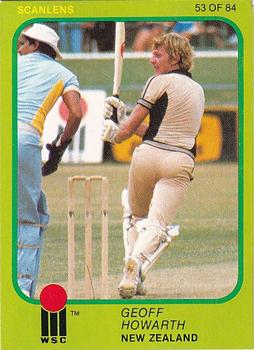 1981 Scanlens Cricket #53 Geoff Howarth Front
