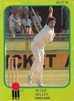 1981 Scanlens Cricket #68 Peter Willey Front