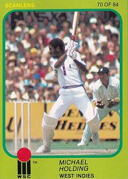 1981 Scanlens Cricket #70 Michael Holding Front