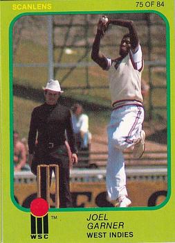 1981 Scanlens Cricket #75 Joel Garner Front
