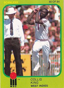1981 Scanlens Cricket #80 Collis King Front