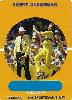 1989-90 Scanlens Stimorol Cricket #3 Terry Alderman Front