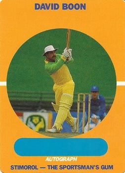 1989-90 Scanlens Stimorol Cricket #5 David Boon Front