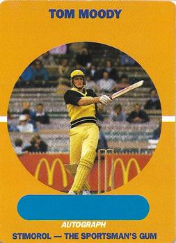 1989-90 Scanlens Stimorol Cricket #21 Tom Moody Front