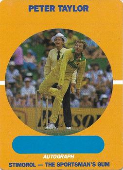 1989-90 Scanlens Stimorol Cricket #29 Peter Taylor Front