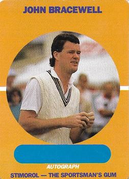 1989-90 Scanlens Stimorol Cricket #39 John Bracewell Front